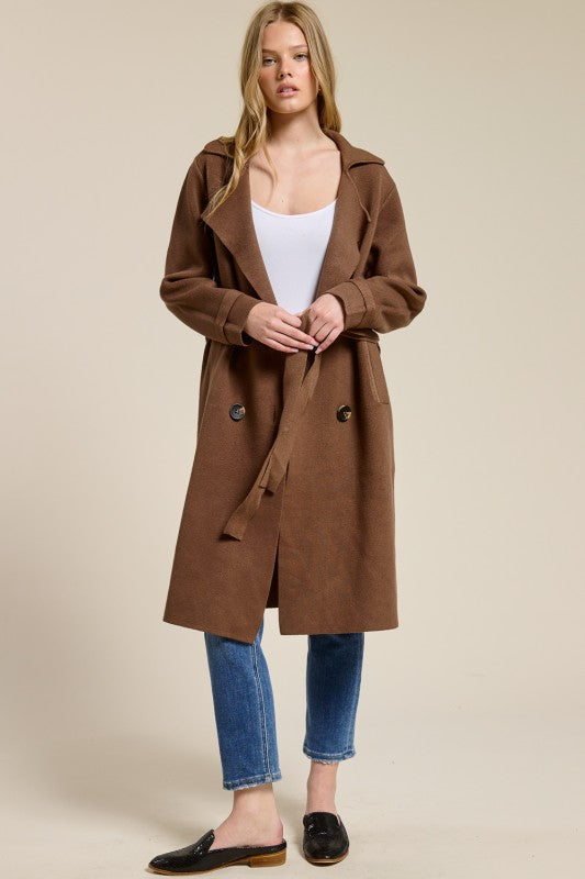 Rylan Fall Coat- Chocolate Brown