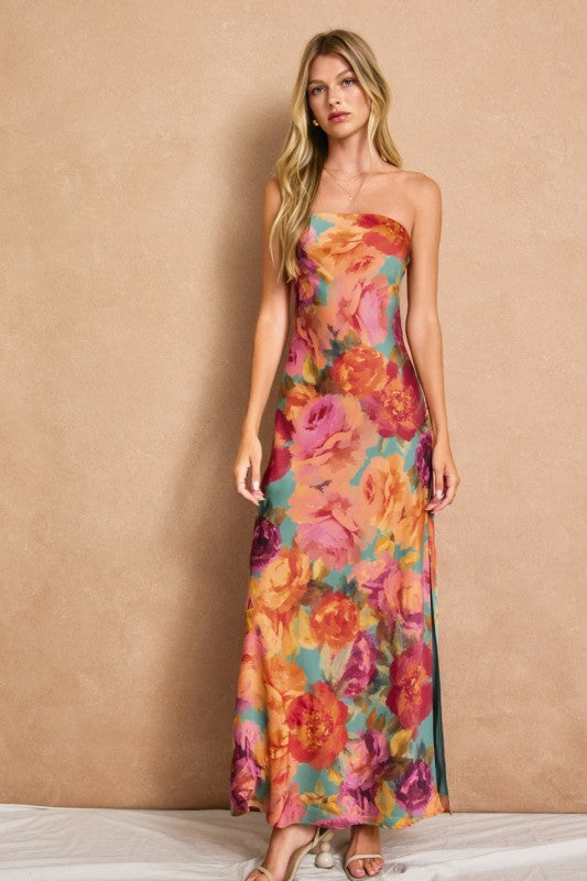 Flora Strapless Dress