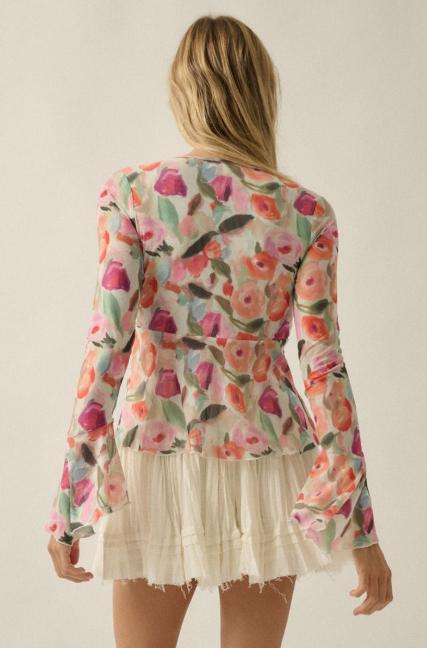 Flora Ruffle Blouse